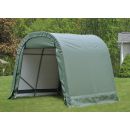 ShelterLogic 8W x 28L x 8H Round 21.5oz Green Portable Garage
