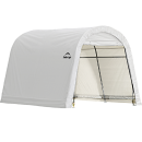 ShelterLogic 10W x 8L x 8H Round 21.5oz White Portable Garage