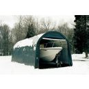 ShelterLogic 13W x 28L x 10H Round 9oz Green Portable Garage